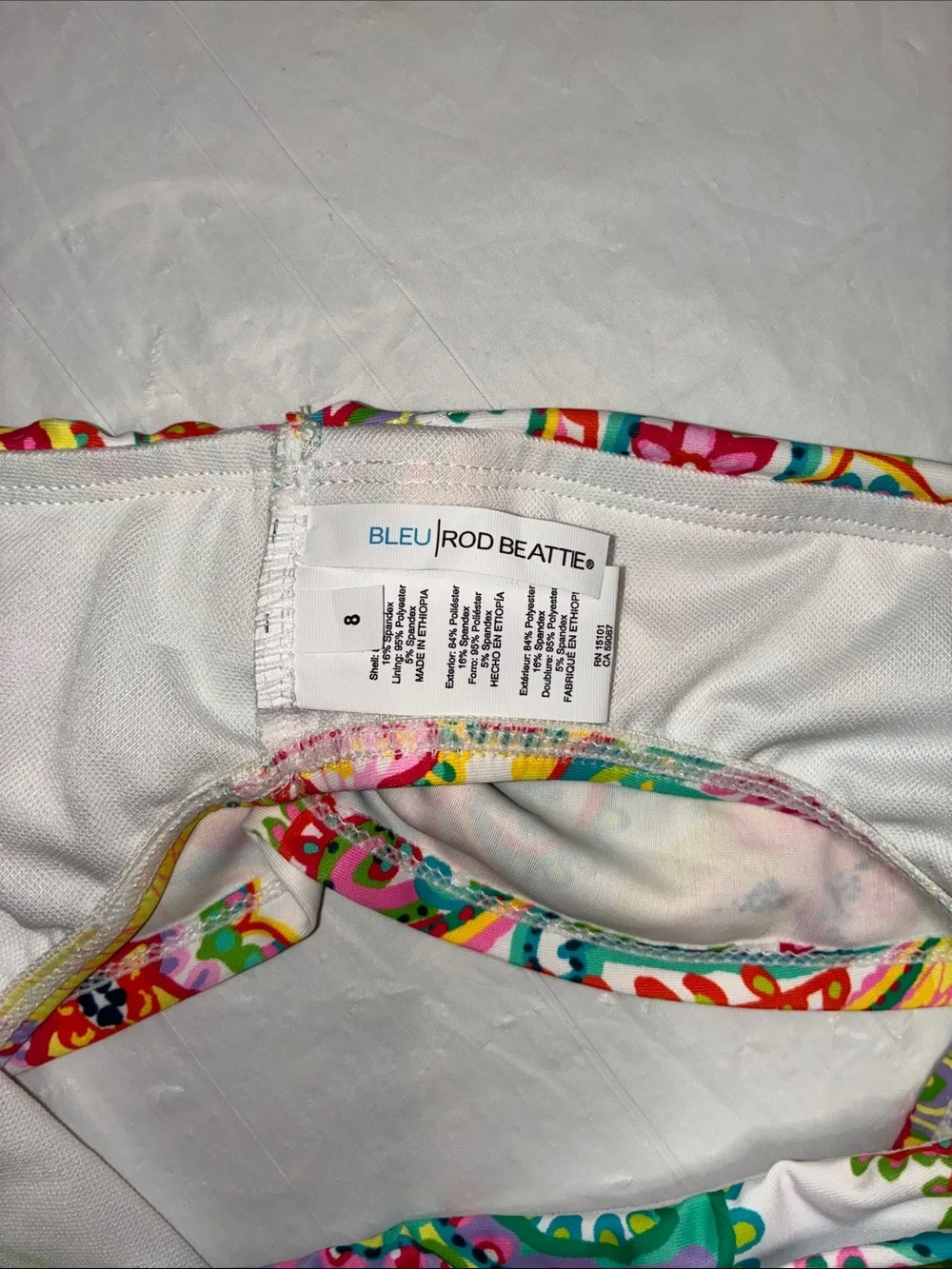 Bleu Rod Beattie Multicolor Paisley Bikini Bottom - Yellow, Pink, Green, Blue